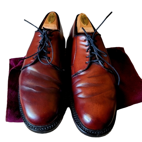 Allen Edmonds Shell Cordovan Leather Leeds Derby Men\'s Brown Shoes Size 7 main image 16